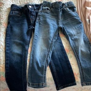 Cat & Jack Dark and Light wash Jeans 3T